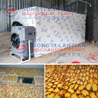 Potato dryer machine